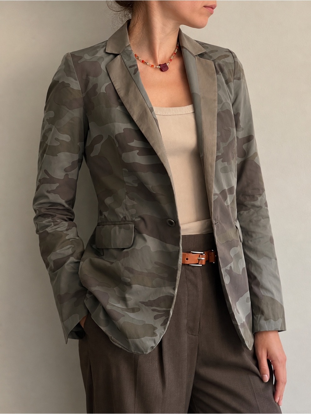 Vintage Diesel Y2K Dress & Impress Camouflage Blazer XXS